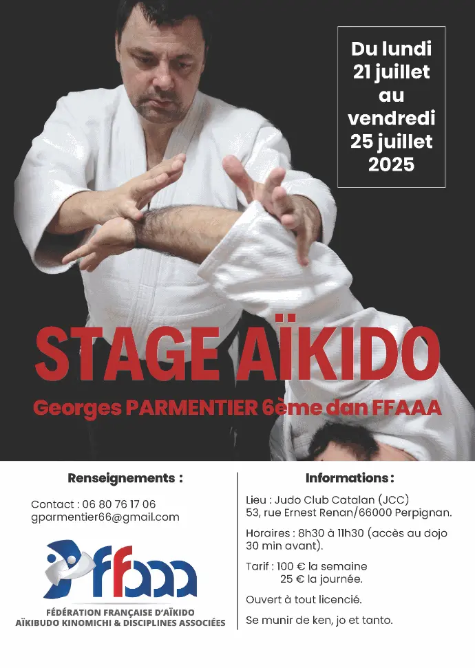 Affiche stage aïkido